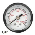 PRESS. GAUGE 40MM 1/4″ REAR FIT 0-16BAR 0-1600KPA