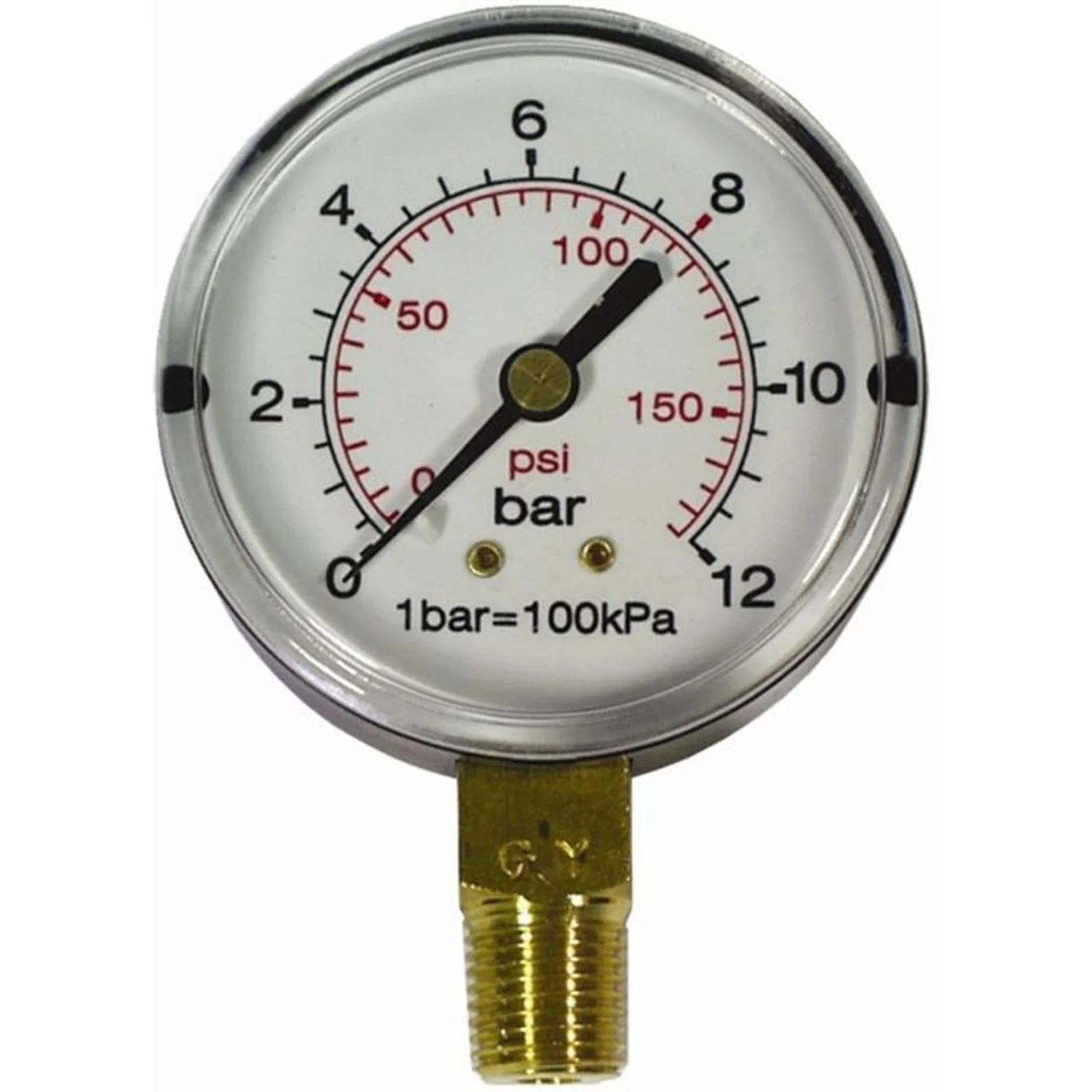 SD63B-1.webp PRESS. GAUGE 63MM 1/4″ BOT. FIT 0-16BAR 0-1600KPA - Image 1