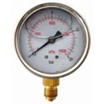 PRESS. GAUGE 63MM GLYCERINE 1/4″ BOT. FIT METAL CASE 0-16BAR 0-1600KPA