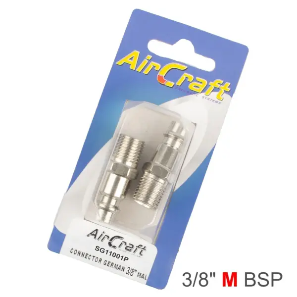 CONNECTOR GERMAN 3/8″ MALE 2PC PACK