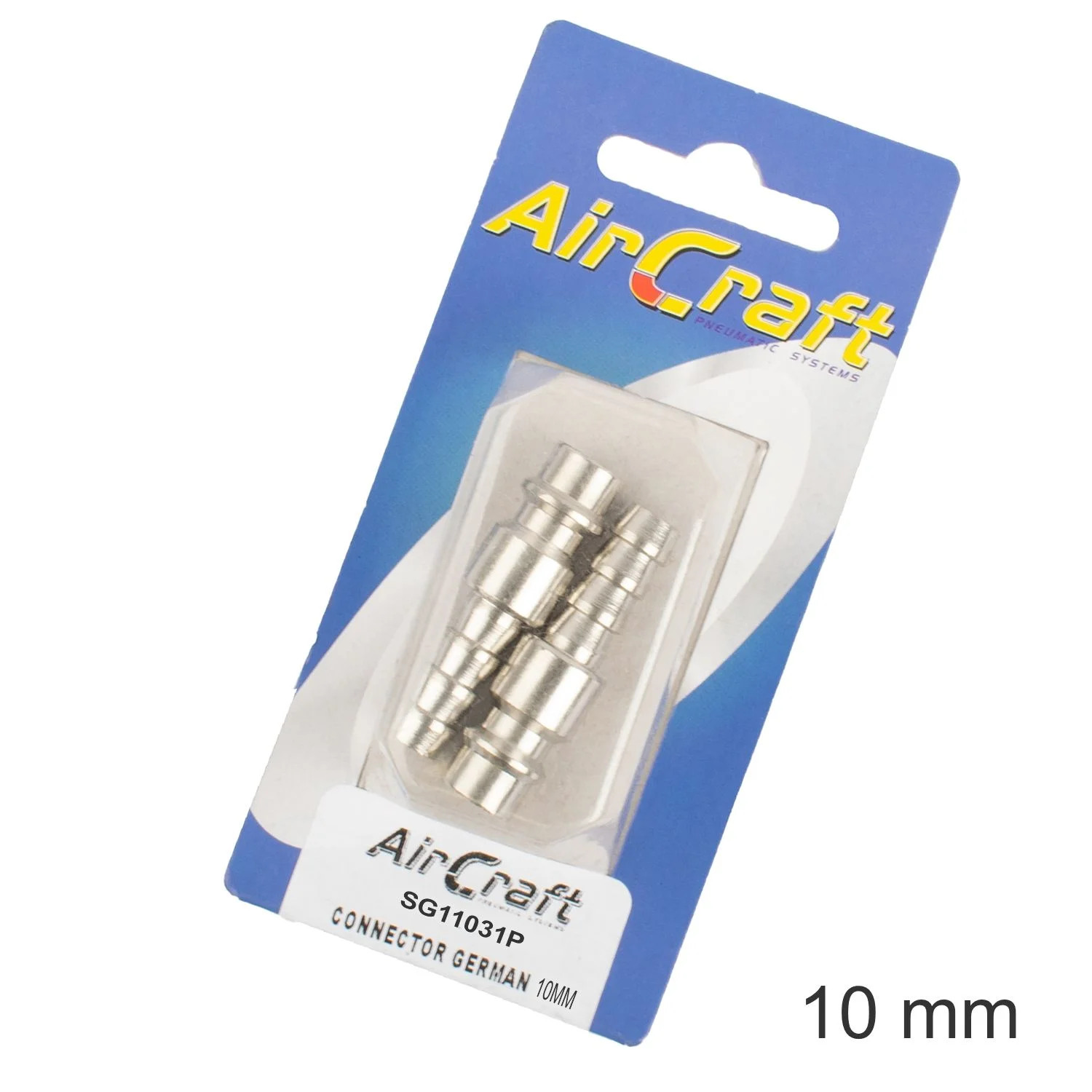 SG11031P.webp CONNECTOR GERMAN 10MM HOSETAIL 2PC PACK - Image 1