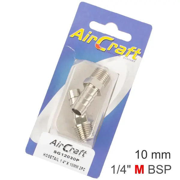 HOSETAIL 1/4″ X 10MM 2PC PACK