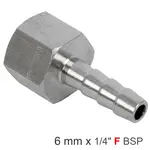 HOSETAIL 1/4″F X 6MM BULK