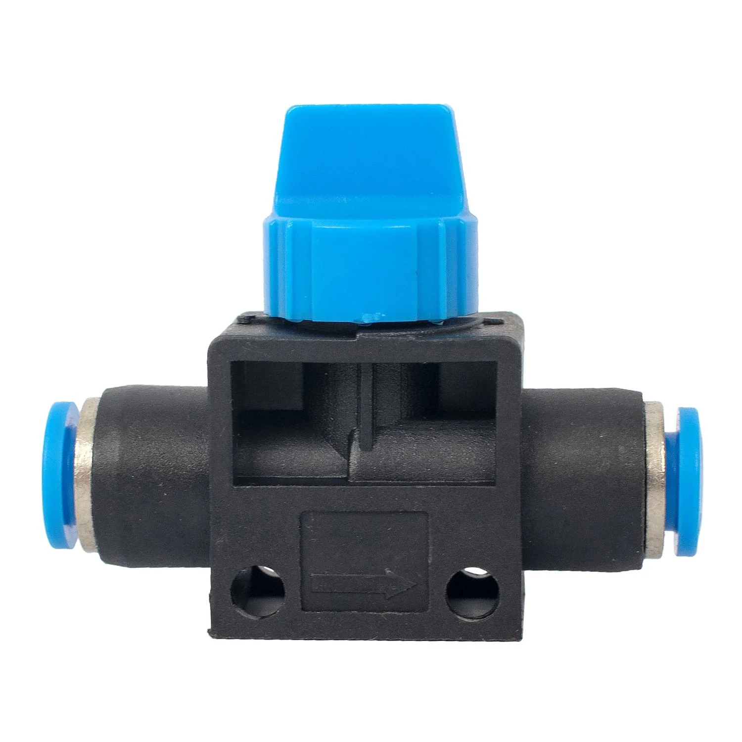 SHVFF06-06.webp PU HOSE FITTING VALVE 6MM-6MM - Image 1