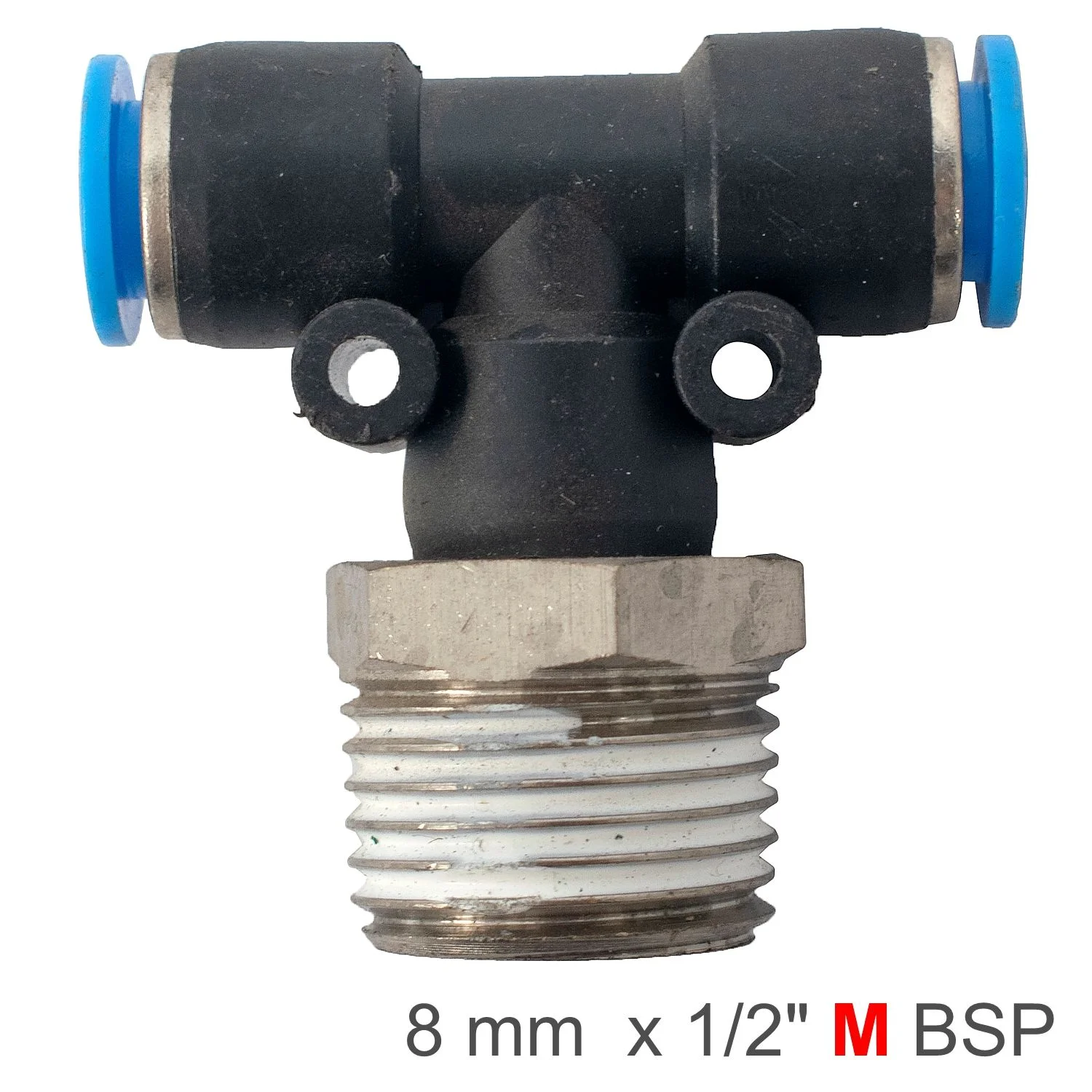 SPB08-04.webp PU HOSE FITTING TEE 8MM-1/2 M - Image 1