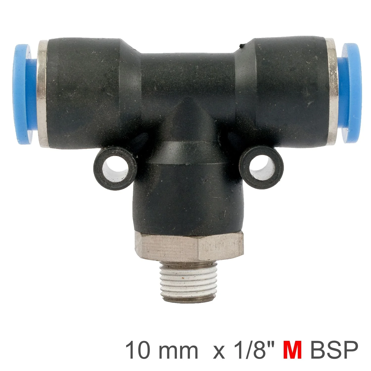 SPB10-01.webp PU HOSE FITTING TEE 10MM-1/8 M - Image 1