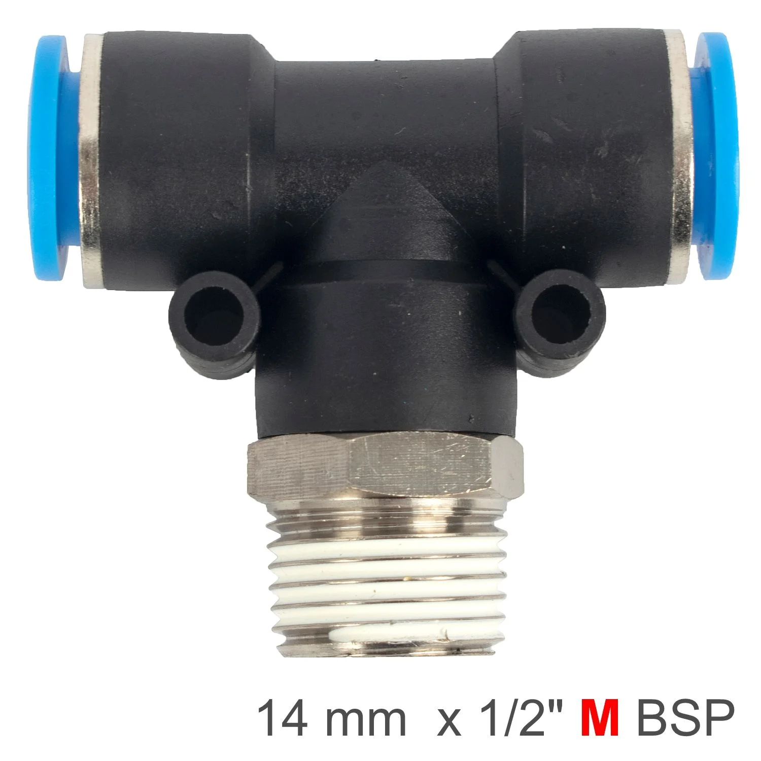 SPB14-04.webp PU HOSE FITTING TEE 14MM-1/2 M - Image 1