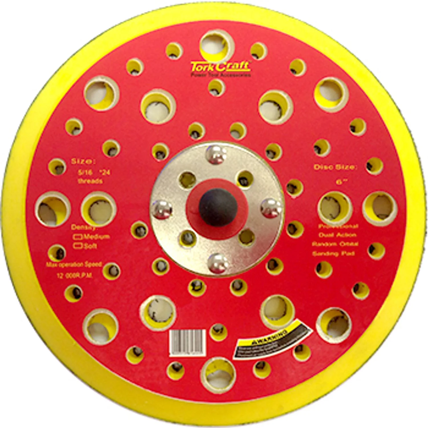 SPC00108.webp DA SANDER PAD 52 HOLES 5 16 - 24UNF 150MM 6″ - Image 1