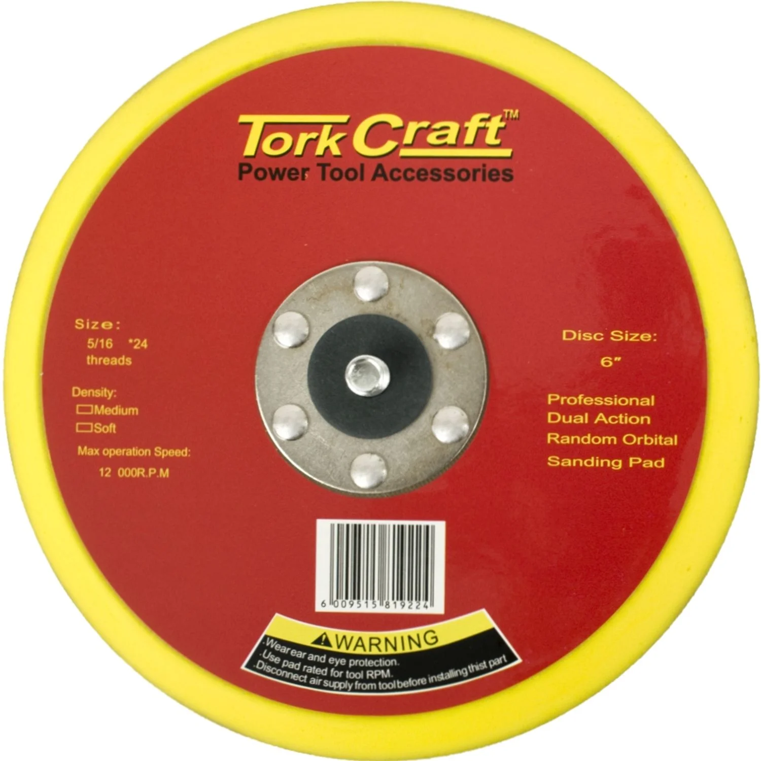 SPC00109.webp DA SANDER PAD PSA 5 16 - 24UNF MED SOFT 150MM 6″ - Image 1