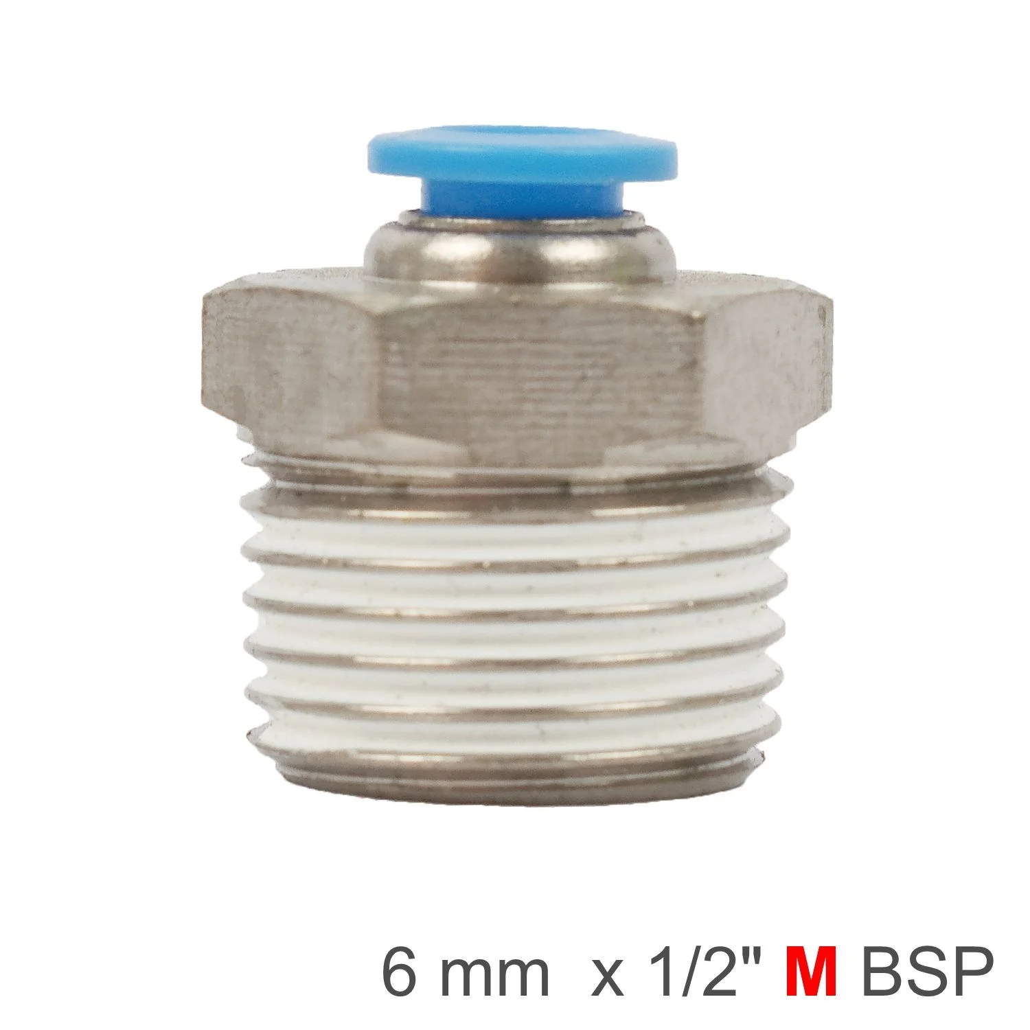 SPC06-04.webp PU HOSE FITTING STRAIGHT STUD 6MM-1/2 M - Image 1