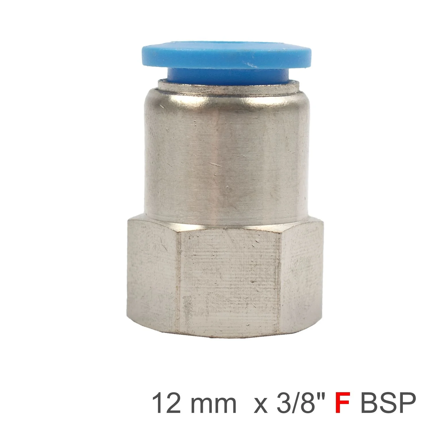 SPCF12-03.webp PU HOSE FITTING STRAIGHT STUD 12MM-3/8 F - Image 1