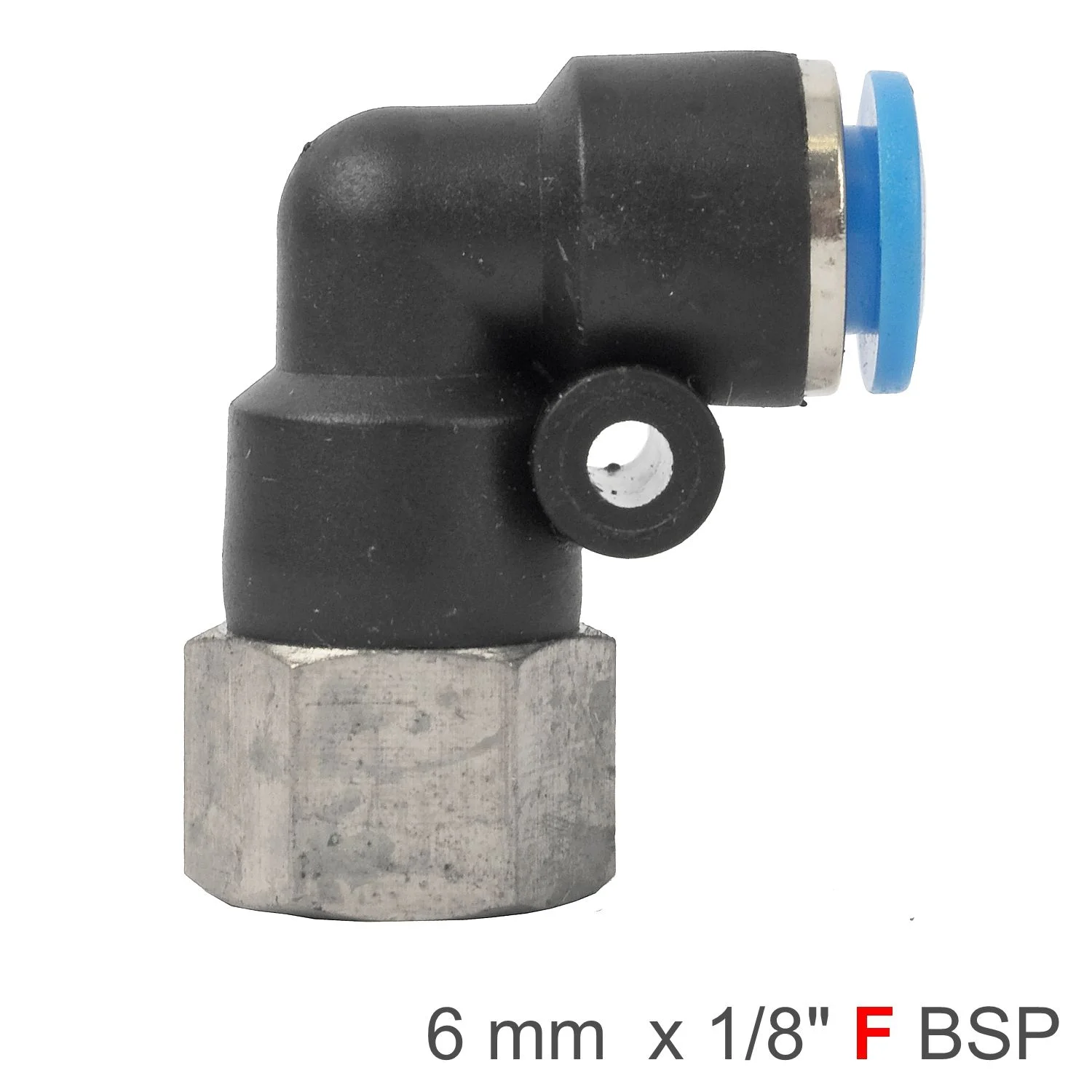SPLF06-01.webp PU HOSE FITTING ELBOW 6MM-1/8 F - Image 1