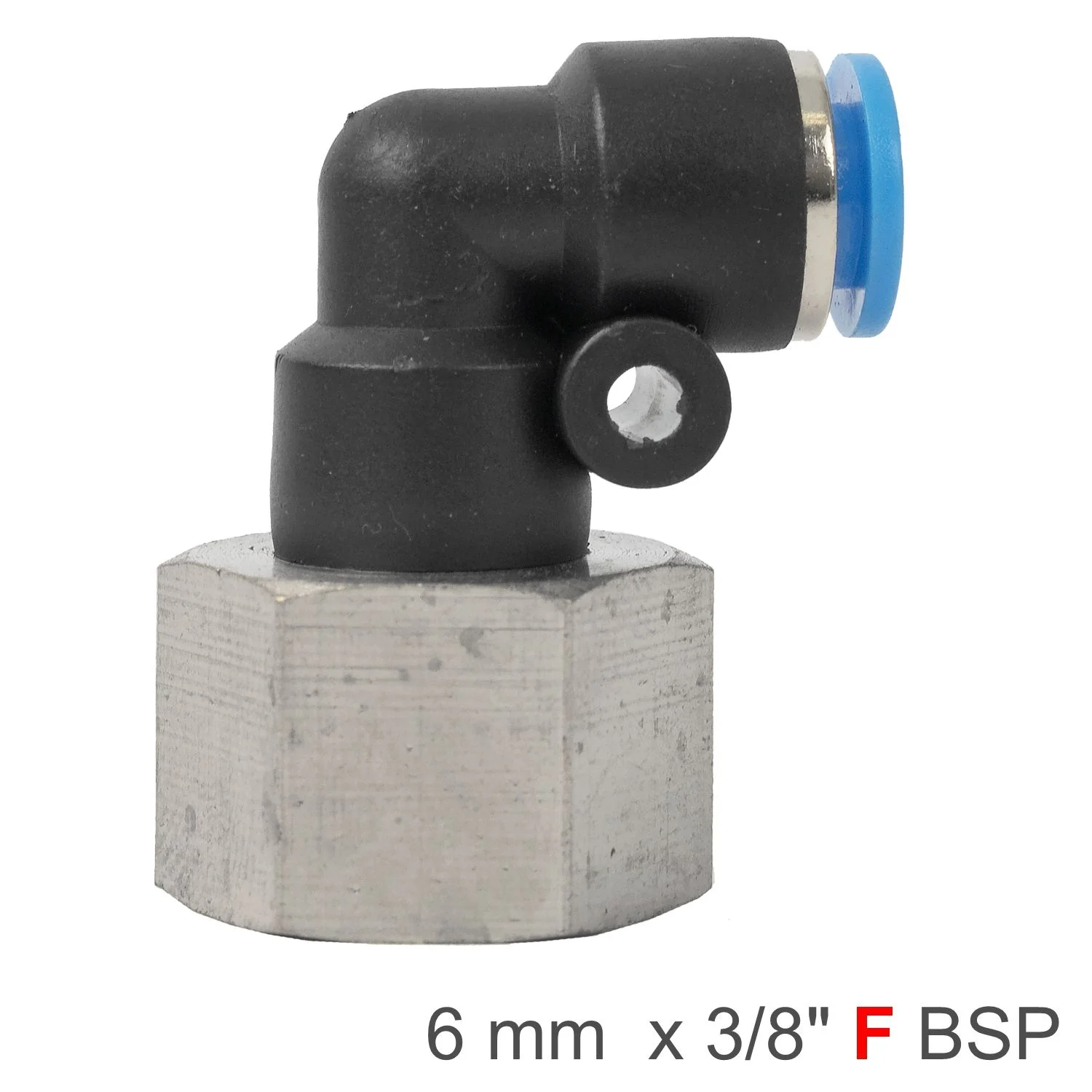 SPLF06-03.webp PU HOSE FITTING ELBOW 6MM-3/8 F - Image 1