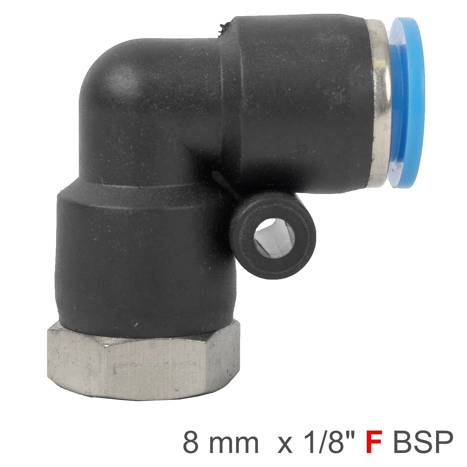 SPLF08-01.webp PU HOSE FITTING ELBOW 8MM-1/8 F - Image 1