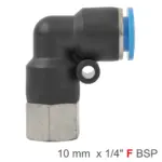 PU HOSE FITTING ELBOW 10MM-1/4 F