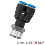 PU HOSE FITTING Y JOINT 6MM-3/8 M