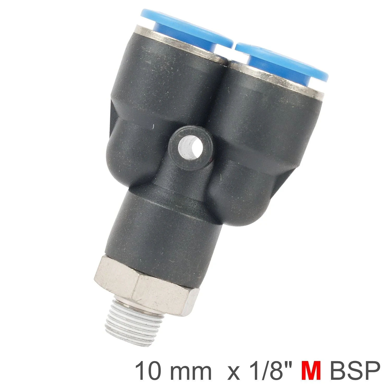 SPX10-01.webp PU HOSE FITTING Y JOINT 10MM-1/8 M - Image 1