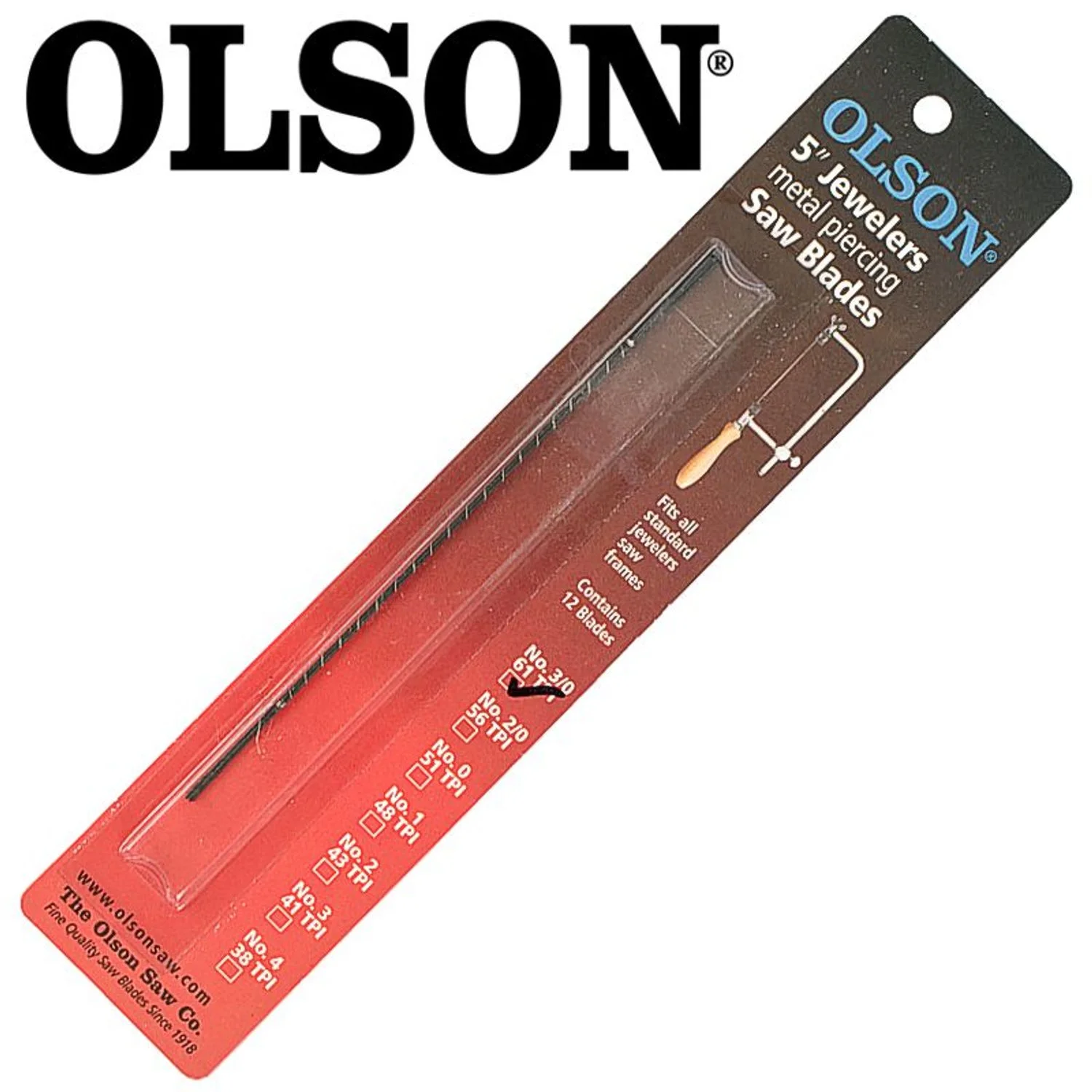 SSB47500.webp JEWELERS METAL PIERCING SAW BLADES 61TPI PLAIN END 6PC - Image 1