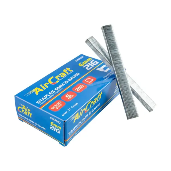 STAPLES 6MM 21 GAUGE 5000 PER BOX