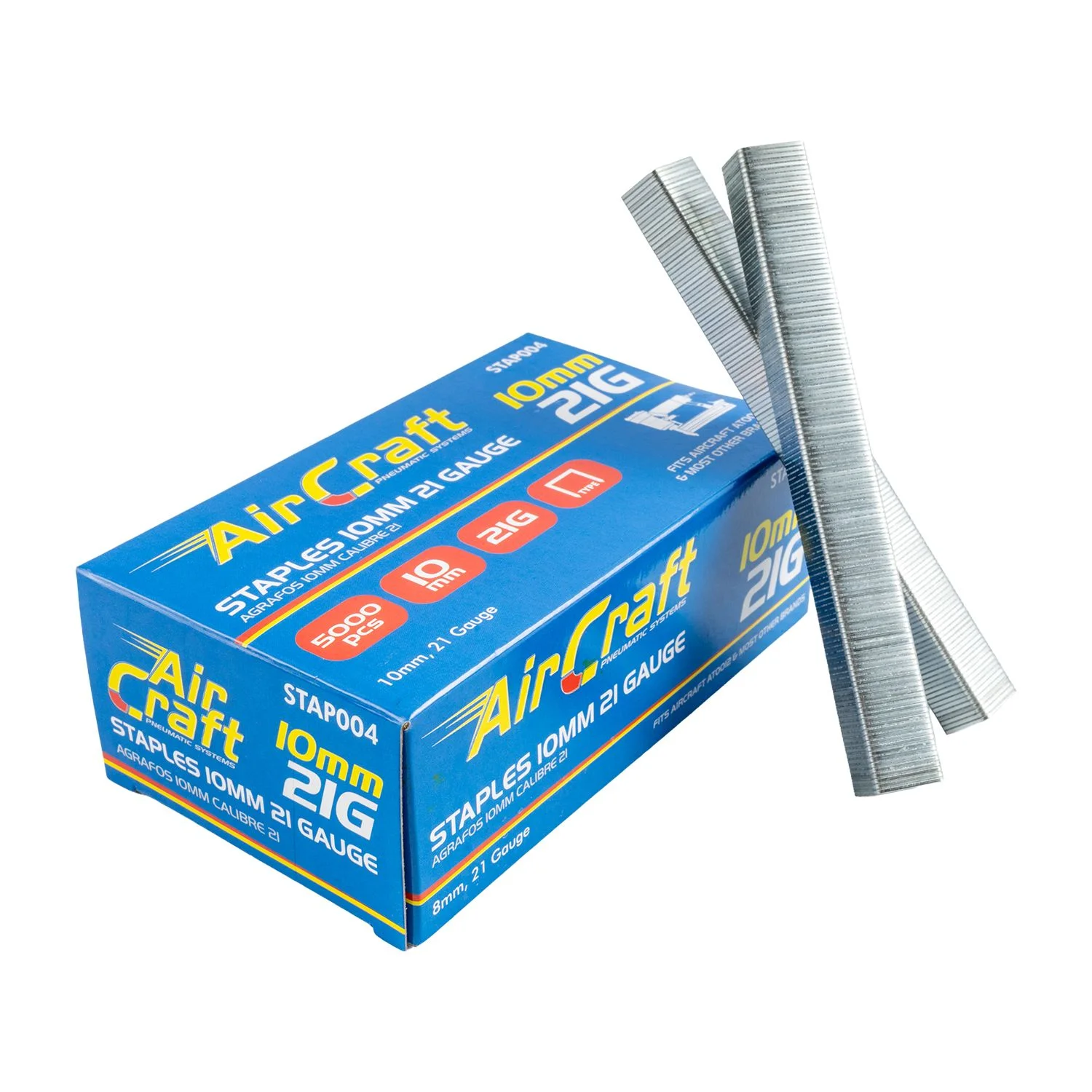STAP004.webp STAPLES 10MM 21 GAUGE 5000 PER BOX - Image 1