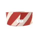 TAPE BARRIER PVC RED/WHITE 75MM*500MT