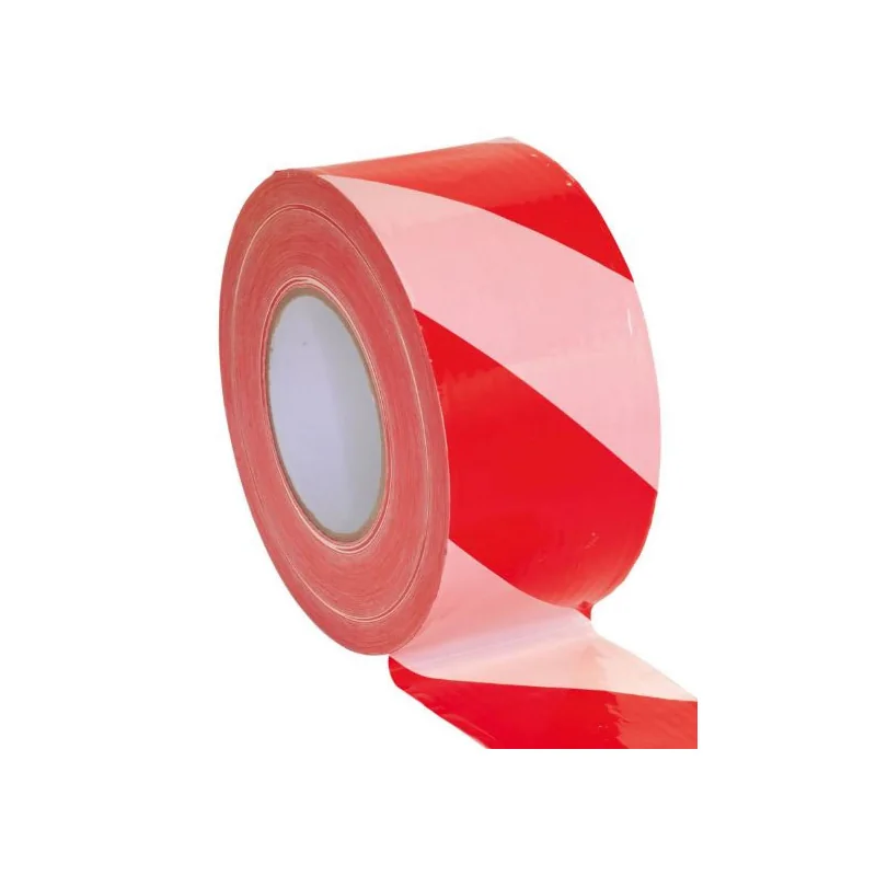 T10230.webp TAPE BARRIER PVC RED/WHITE 75MMX100MT - Image 1