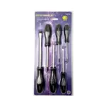 SCREWDRIVER SET I MECHANICS PLS HNDL BLACK TIP