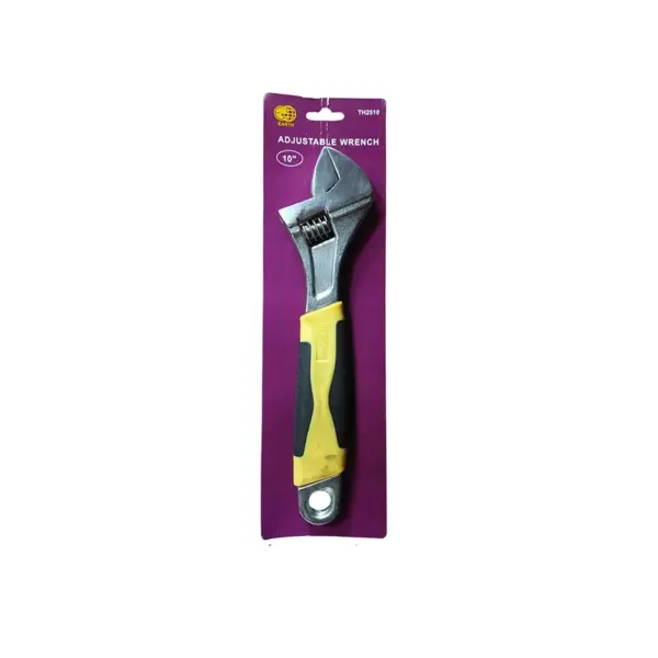 WRENCH ADJUSTABLE 250MM RUBBER GRIP