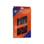 SCREWDRIVER SET 6PCE ORANGE HANDLE