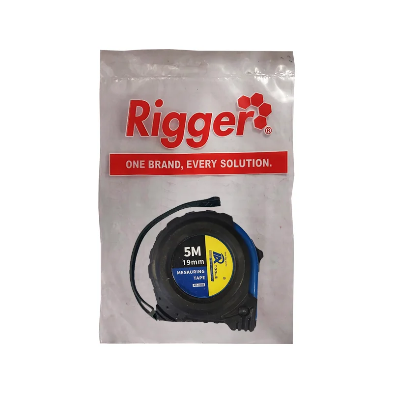 T11547.webp MEASURING TAPE RUBBERISED RETRACT 5MT X 19MM RIGGER AD-2006 - Image 1