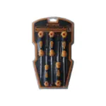 SCREWDRIVER SET 5PCE  MAG/TIP CUSHION GRIP BS6906