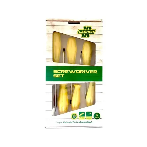SCREWDRIVER SET 6 PCE LASHER FG06164 DISC