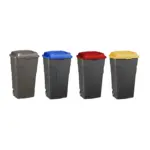 BIN REFUSE BIN ON WHEELS BIG JIM 140LTR RED COLLECT ONLY