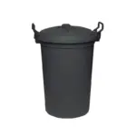 BIN REFUSE BIN C/W GRIP FOR LID 120LTR  BIG JIM BLACK COLLEC