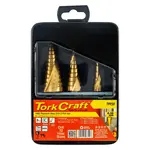 STEP DRILL SET 3 PCE HSS IN PLASTIC CASE - Image 2