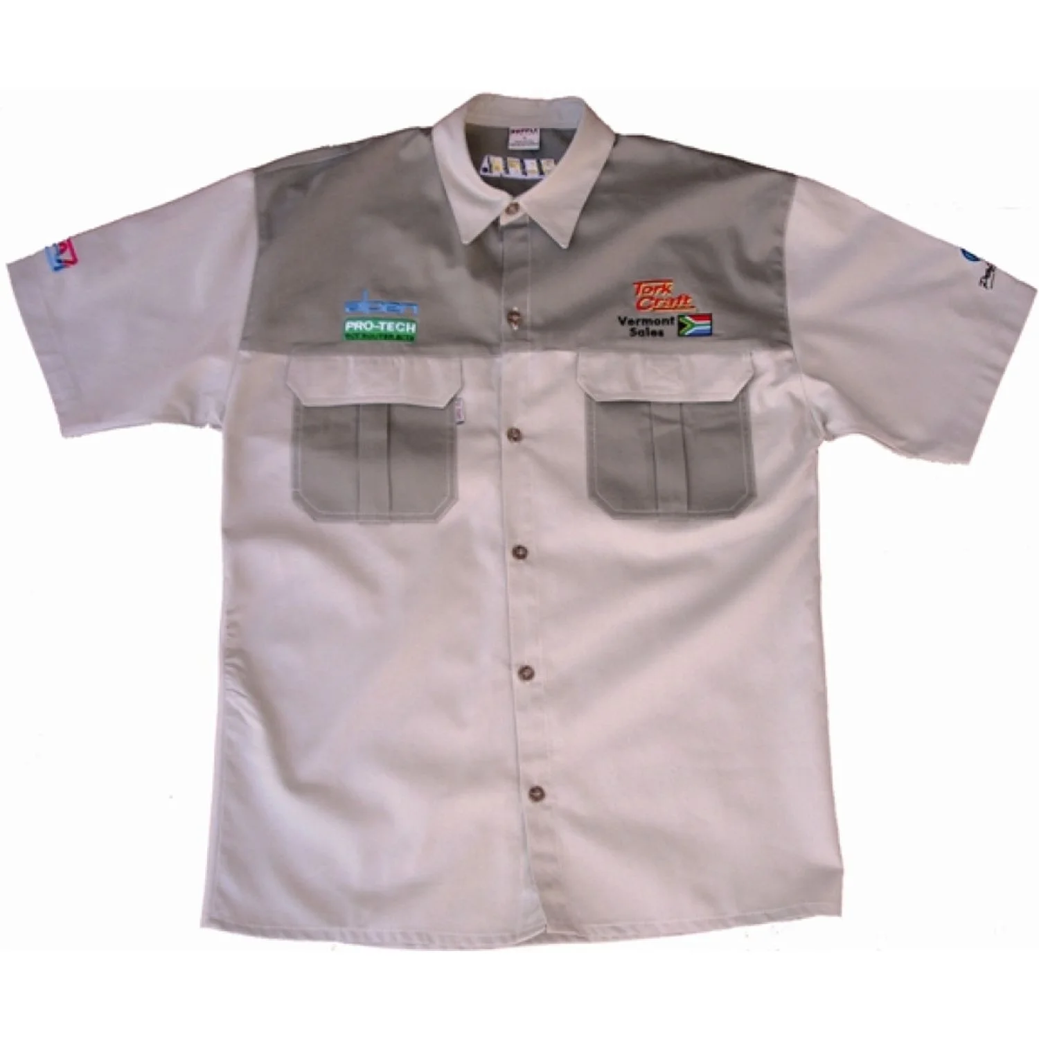 TC00136.webp VERMONT MENS BUSH SHIRT KHAKI 100% COTTON 4XL - Image 1