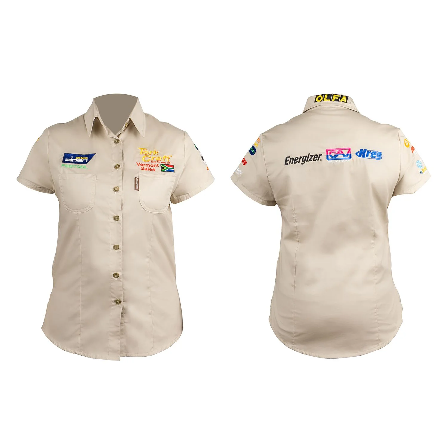 TC00305.webp VERMONT LADIES PIGEON CAP SLEEVE BLOUSE STONE 2X-LARGE - Image 1