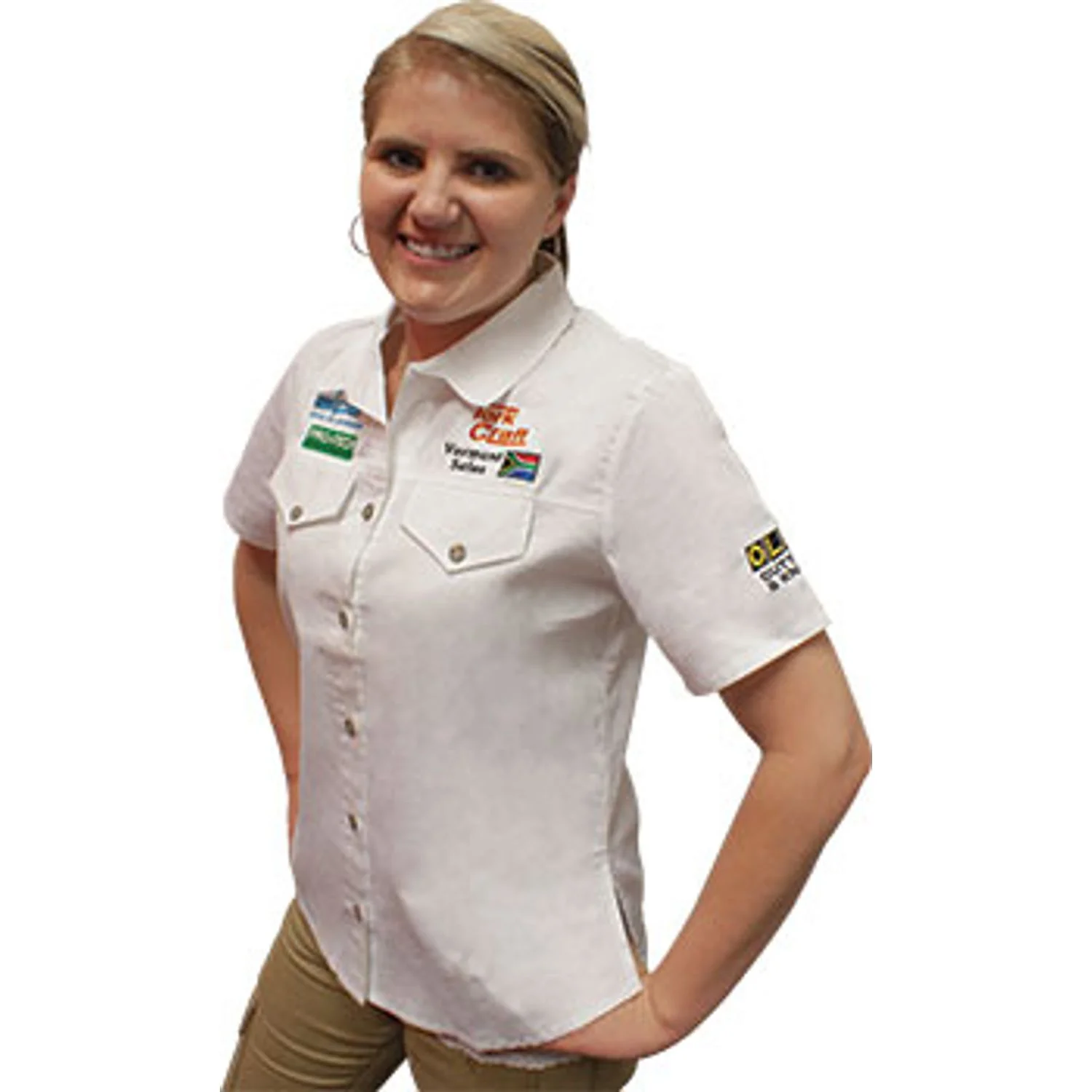 TC00501.webp VERMONT LADIES COTTON SHIRT WHITE SMALL - Image 1
