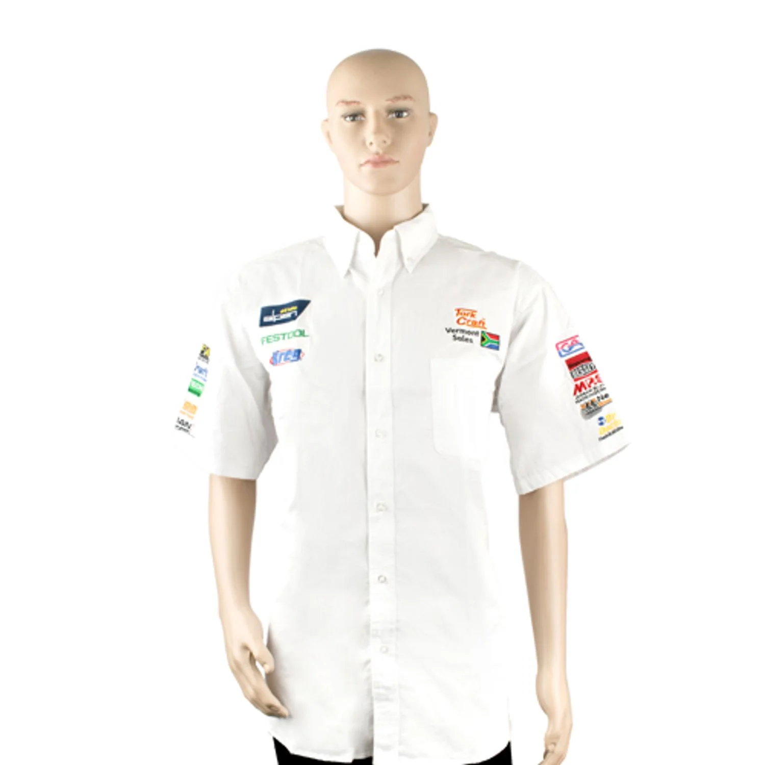 TC00805.webp VERMONT MENS COTTON SHIRT WHITE 2XL - Image 1