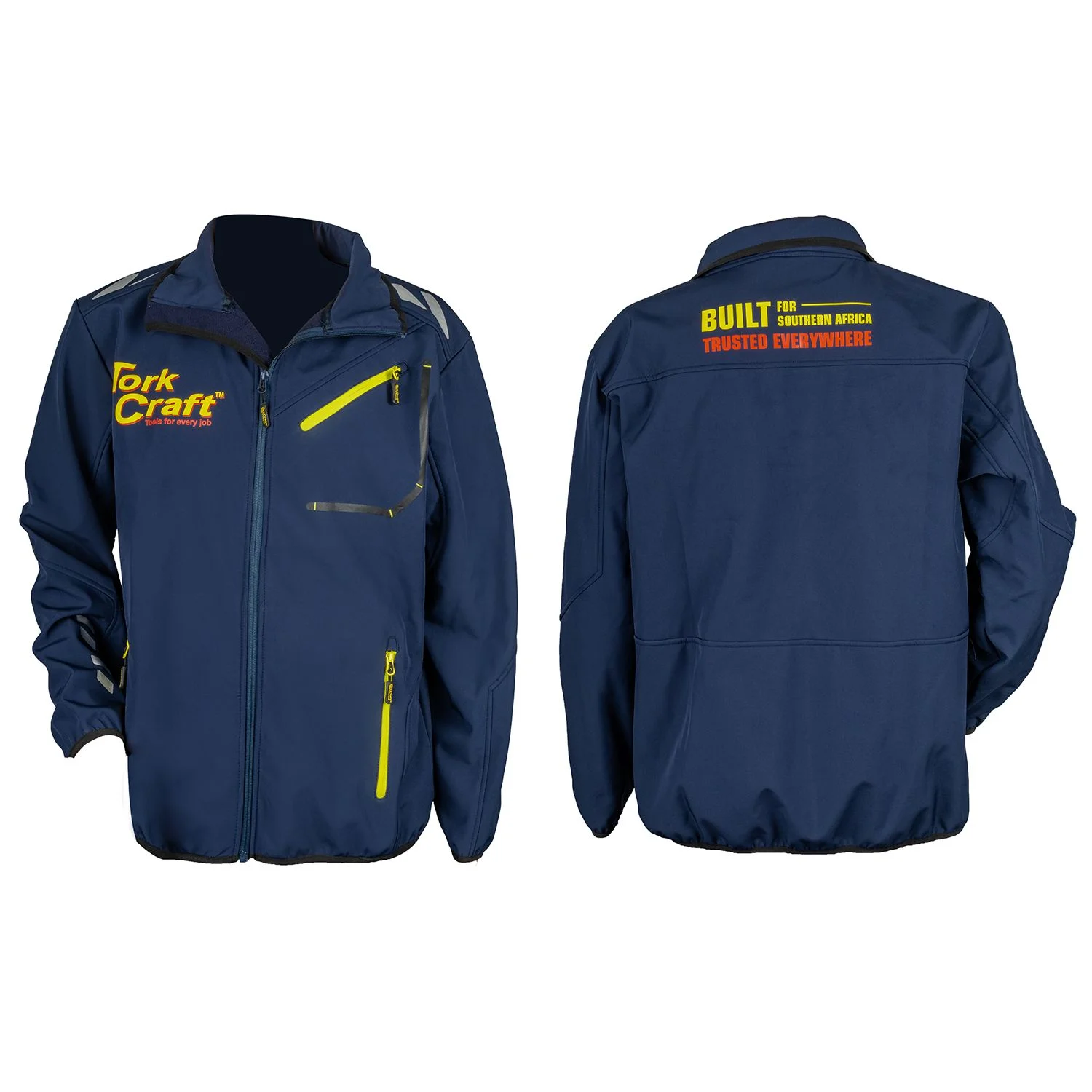 TC01004.webp UNISEX SOFT SHELL JACKET BLUE - X-LARGE - Image 1