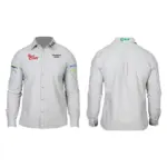 VERMONT MENS COTTON LONG SLEEVE SHIRT GREY SMALL
