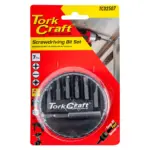 SCREWDRIVER BIT SET 7PCS(PH1/2.PZ1/2 SLOTTED6/7MM)