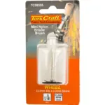 MINI NYLON BRISTLE BRUSH 19.1MM WHEEL 3.2MM SHANK - Image 2