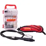 MINI ROTARY TOOL AND 72 PC ACCESSORY KIT WITH FLEXIBLE SHAFT