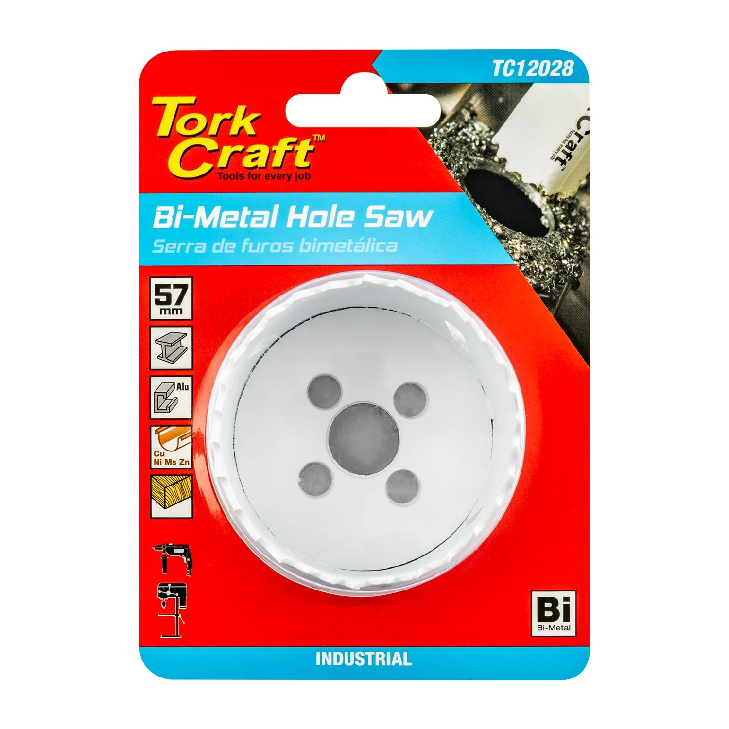 TC12028.webp HOLE SAW BI-METAL 57MM - Image 1