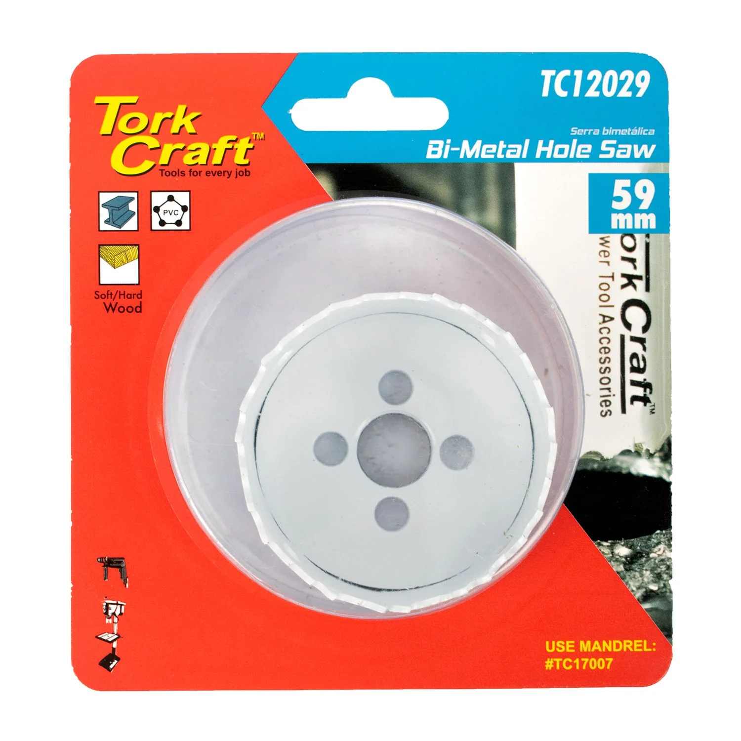 TC12029.webp HOLE SAW BI-METAL 59MM - Image 1