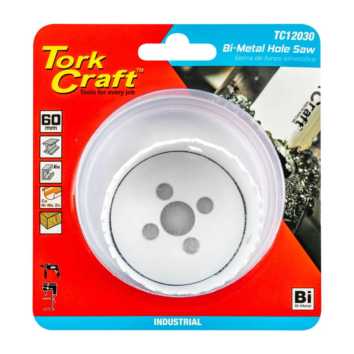 TC12030.webp HOLE SAW BI-METAL 60MM - Image 1