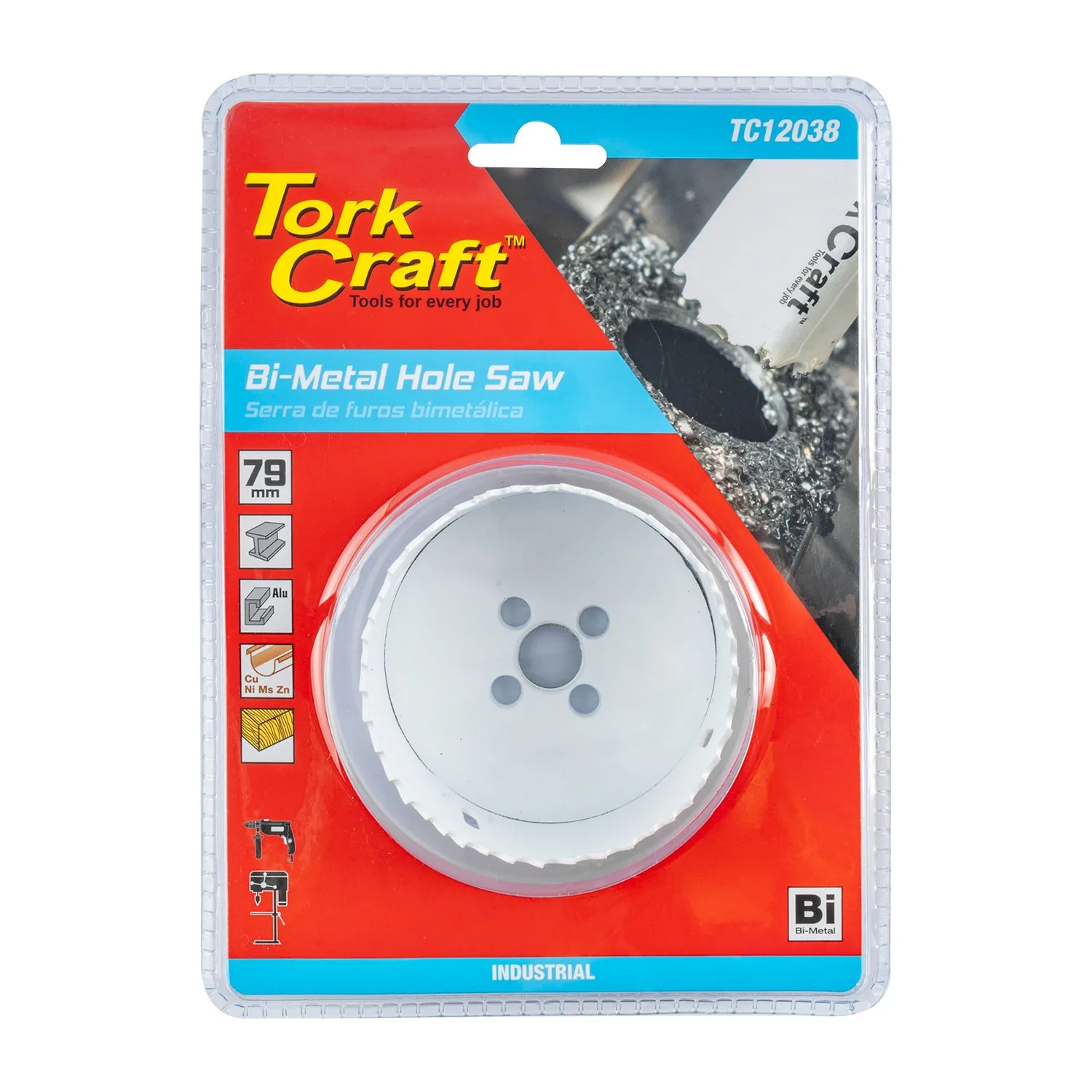 TC12038.webp HOLE SAW BI-METAL 79MM - Image 1