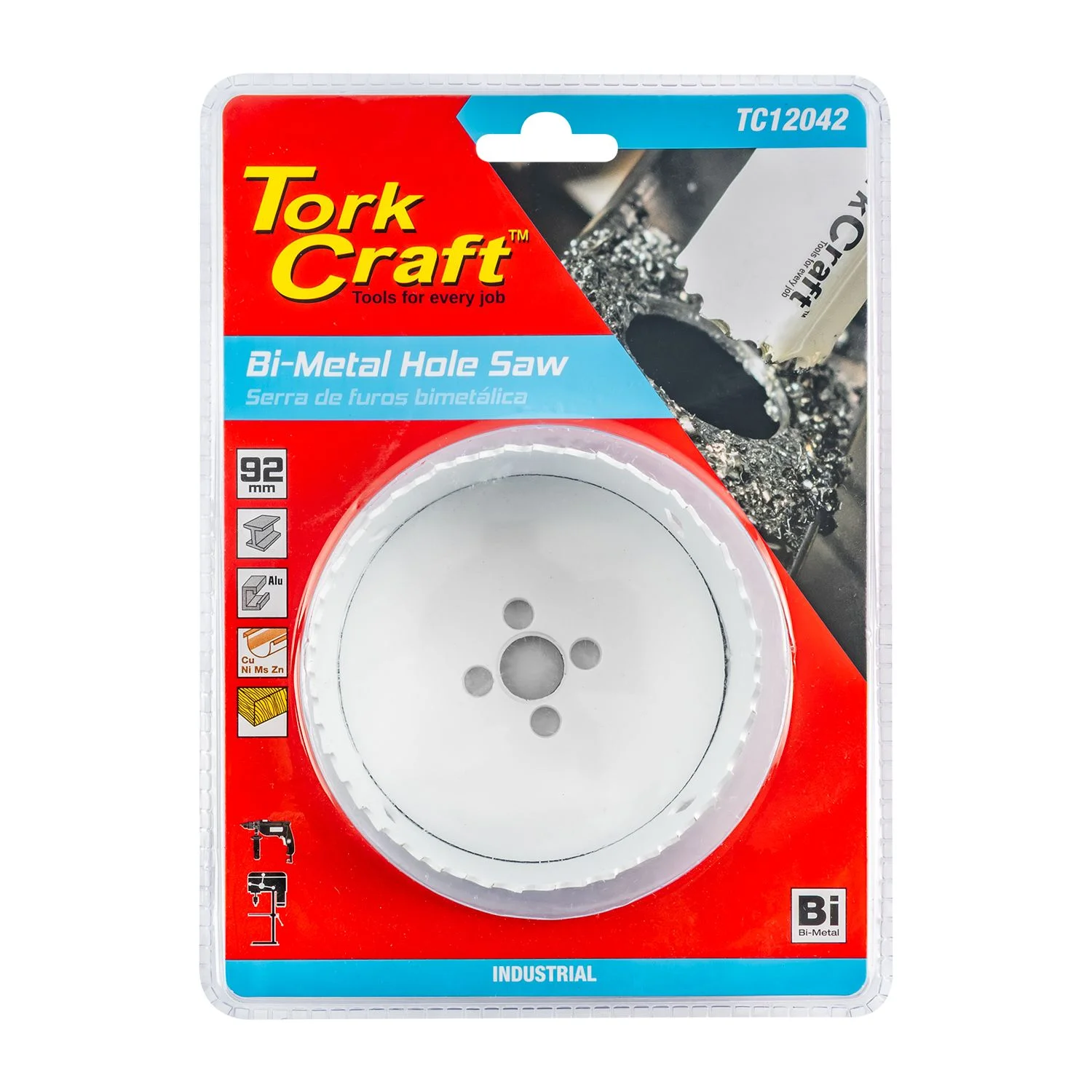 TC12042.webp HOLE SAW BI-METAL 92MM - Image 1