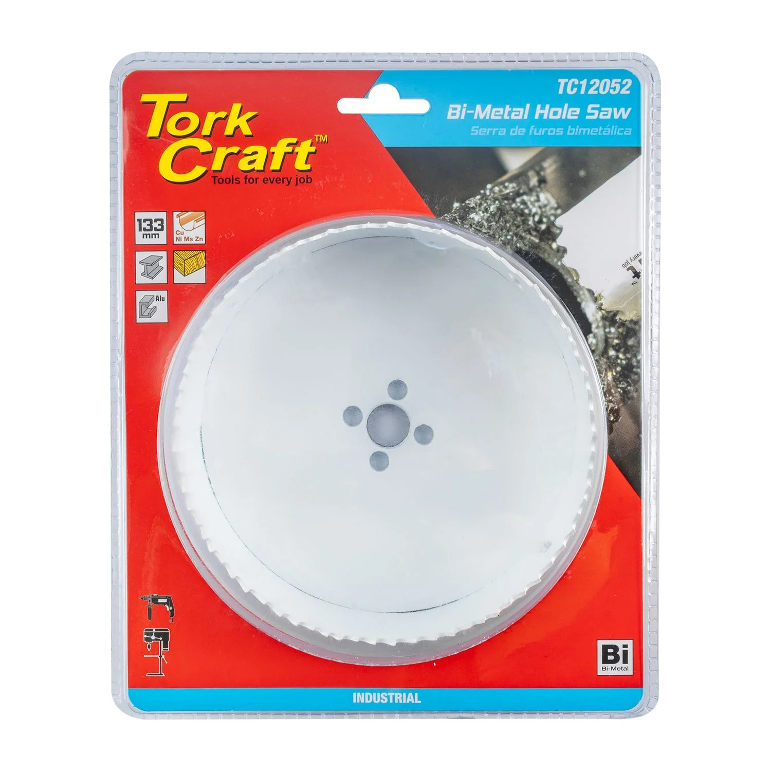 TC12052.webp HOLE SAW BI-METAL 133MM - Image 1